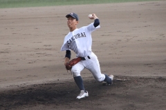 1失点完投勝利を飾った桜井の上島颯太